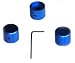 Silverhill Milled Aluminum Guitar Knob, pack of 3, BLUE ANODIZED