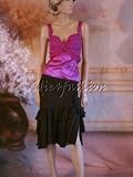 Roberto Cavalli - $1080 New ROBERTO CAVALLI Brown Silk Tiered Skirt 42 8