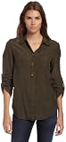Sanctuary Clothing Womens Uniform Shirt, Olive, Medium