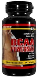 BCAA POWERMAX - 90 Capsules Branched Chain Amino Acids L-Valine L-Leucine Isoleucine
