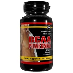BCAA POWERMAX - 90 Capsules Branched Chain Amino Acids L-Valine L-Leucine Isoleucine by PowerNutra