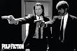 PULP FICTION TRAVOLTA JACKSON GUNS FRAMED POSTER