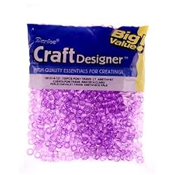 Pony Beads, Lt Amethyst, 6 x 9mm, 720pc Pkg