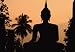 Platin Art Wall Mural Deco Wall, Buddha Silhouette, 8-Feet 4-Inch by 12-Feet
