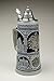Beer Stein by King - Old Heritage CoA and Landmarks Relief Stone Grey German Beer Stein .75l Limited
