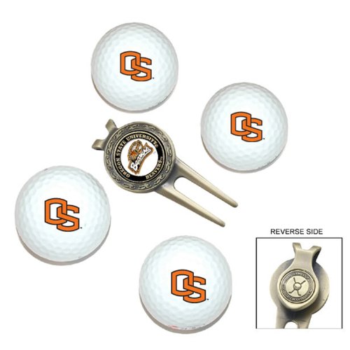 Oregon State Beavers Pack Of 4 Golf Balls And Divet Tool Gift Set From Team Golf