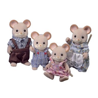 Calico Critters Norwood Mouse Family