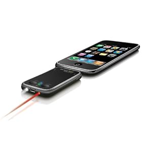 RichardSolo 1800 External Battery Pack for iPod Touch, Classic, Nano and iPhone 2G, 3G, 3GS, 4 and 4s - With a Built in Red laser pointer and LED white flashlight