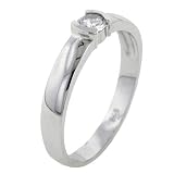 Sterling Silver Round Cut Cz Promise Wedding Engagement Solitaire Ring