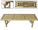 New Tiki Bamboo Bench Tropical Coffee Table Patio Bar Bench