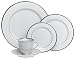 Nikko Ceramics Band of Platinum 20-Piece Dinnerware Set, Service for 4