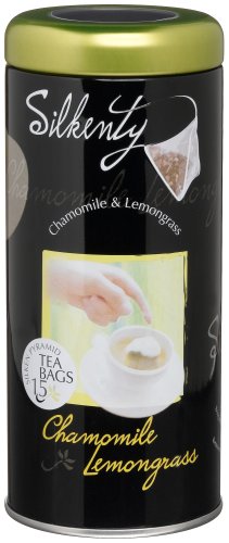 Silkenty Silken Pyramid Sachet 2, Chamomile Lemongrass Tea, 15-Count Tea Bags in Canisters... by Silkenty