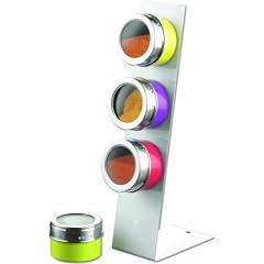 Esmeyer 290-083 Gew�rzregal Multi mit Edelstahl-St�nder 4-farbig, 4-teilig