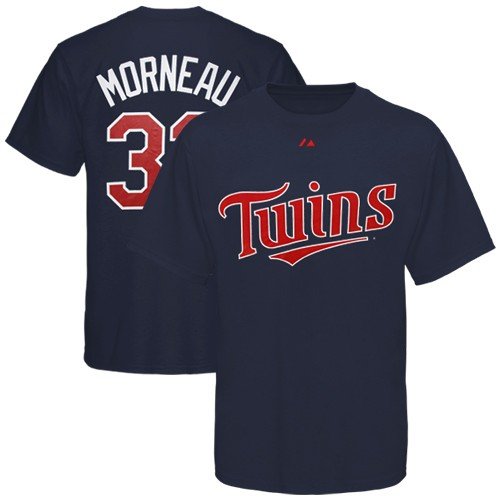 Justin Morneau Minnesota Twins Big & Tall Name & Number Tee (Navy, 4X)