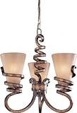 Minka Lavery Tofino 1763-211 Mini 3 Light 300w (20"H x 21"W) Chandelier Lighting in Tofino Bronze