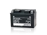 ST12A-BS シールド型 MF （互換型番 YT12A-BS, FT12A-BS, FTZ9-BS )スーパーナット製バイクバッテリー( バンディット GSX1300R ハヤブサ バンディット1250 GSR400 ジェンマ グラディウス )