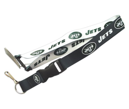 New York Jets Reversible Lanyard Keychain Ticket ID Holder