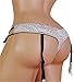 aishani Sissy Pouch Panties Men's Bikini Briefs Thong Knickers Lingerie Male Boxer Underwear For Men-(Shiny) (L, Silver)