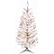 4' Pre-Lit Tinsel Tree - White