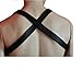 Leather Man's Harness Horizontal Snaps Strapes Leather By Emco Styles