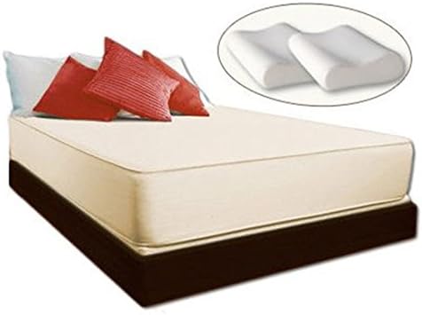 Cooling Cal King-size 11" Memory Foam Mattress with 2 Bonus Memory Foam Pillows