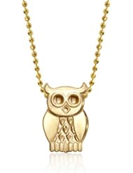Alex Woo Little Owl in 14kt Yellow Gold Pendant Necklace, 16"