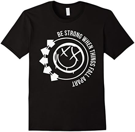 Men's Be Strong When Things Fall Apart Shirt Medium Black