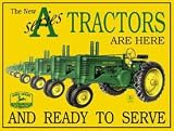 John Deere Series A Tractors Are Here Retro Vintage Tin Sign