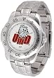 Minnesota-Duluth Bulldogs Suntime Mens Sports Watch w/ Steel Band - NCAA College Athletics