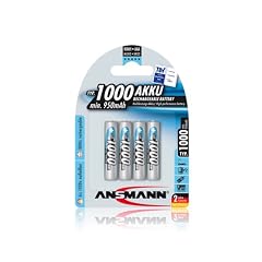 Ansmann NiMH Akku AAA Micro 1000 mAh 4er Pack