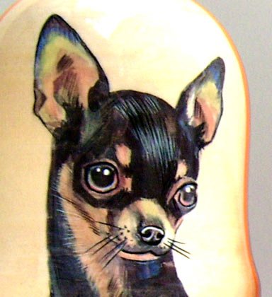 Childrens Toyshop  Toys : Russian Nesting Doll Dog Chihuahua Schnauzer English Cocker Spaniel Doberman pinscher Viszla 5 Pc / 7in #dg25