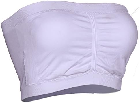 Absolute Clothing Women's Essential Padded (Removable) Seamless Tube Top Bra