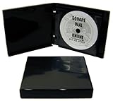 (5) Black 12-Disc Capacity CD DVD 2-Ring Album Wallet Book Storage CDBR2412BK (UniKeep Style)