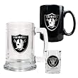 NFL Oakland Raiders 15-Ounce Tankard, 15-Ounce Ceramic Mug & 2-Ounce Shot Glass Set - Primary Logo
