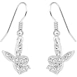 Playboy Bunny Rhinestone Earrings