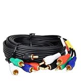 12' 5 RCA (M) to 5 RCA (M) Component Audio/Video Cable (Black)