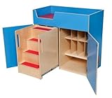 Wood Designs WD21075B Blueberry Deluxe Changing Table with Safety Steps