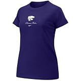 Nike Kansas State Wildcats Ladies Purple Logo Crew T-shirt