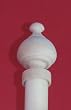 Sherwood Wood Finial Unfinished for a 1-3/8" dowel rod - 2/pack [CAPITOL CITY LUMBER]