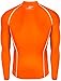 JustOneStyle New 137 Skin Tight Compression Base Layer Orange Running Shirt Mens S - 2XL