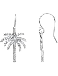 1/2 ct tw Diamond Palm Tree Earrings