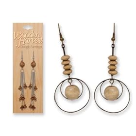 Wooden Harvest Dangle Earrings! Tons of Styles!