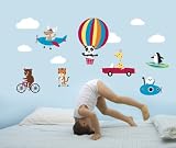 Forwalls Animal Capers Removable Wall Decal Stickers