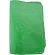 Shamrock Green Patent Leather Solid Colors Baekgaard Leather Brights embossed passport holder
