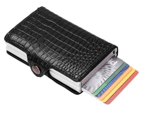 Secrid Men Twin Wallet Genuine Leather Amazon RFID Safe Card Case for max 16 cards