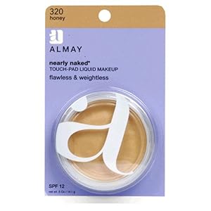 Almay Nearly Naked Touch-Pad Liquid Makeup with SPF 12, Honey 320, 0.5-Ounce Packages (Pack of 2)