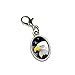 Graphics and More American Bald Eagle - Flag USA Patriotic Antiqued Bracelet Pendant Zipper Pull Oval Charm with Lobster Clasp