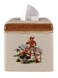 COWBOY TISSUE BOX COVER