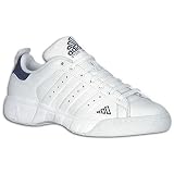 adidas Men's Smith Millennium Tennis Shoe, White/Marine, 9.5 M