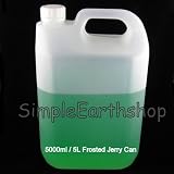 41TF4OTDqJL. SL160  Plastic Jerry Can Frosted With White T.E. Cap 5000ml/5ltr. Plastic jerry cans are also best to transport, ship or mail out liquids.